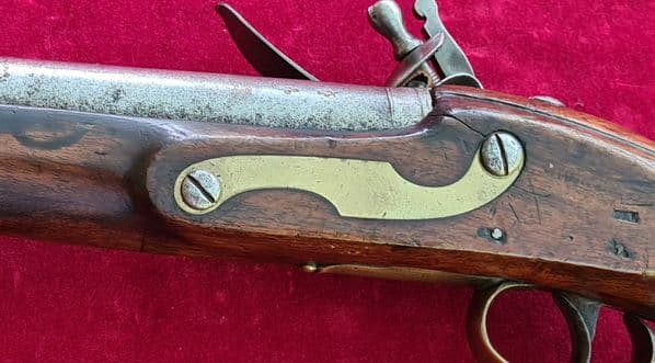 A rare Napoleonic era British military tower GR flintlock pistol. Circa 1800. Ref 3723